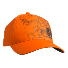 Cappellino Xplorer con stampa motosega Pioneer saw arancione Husqvarna